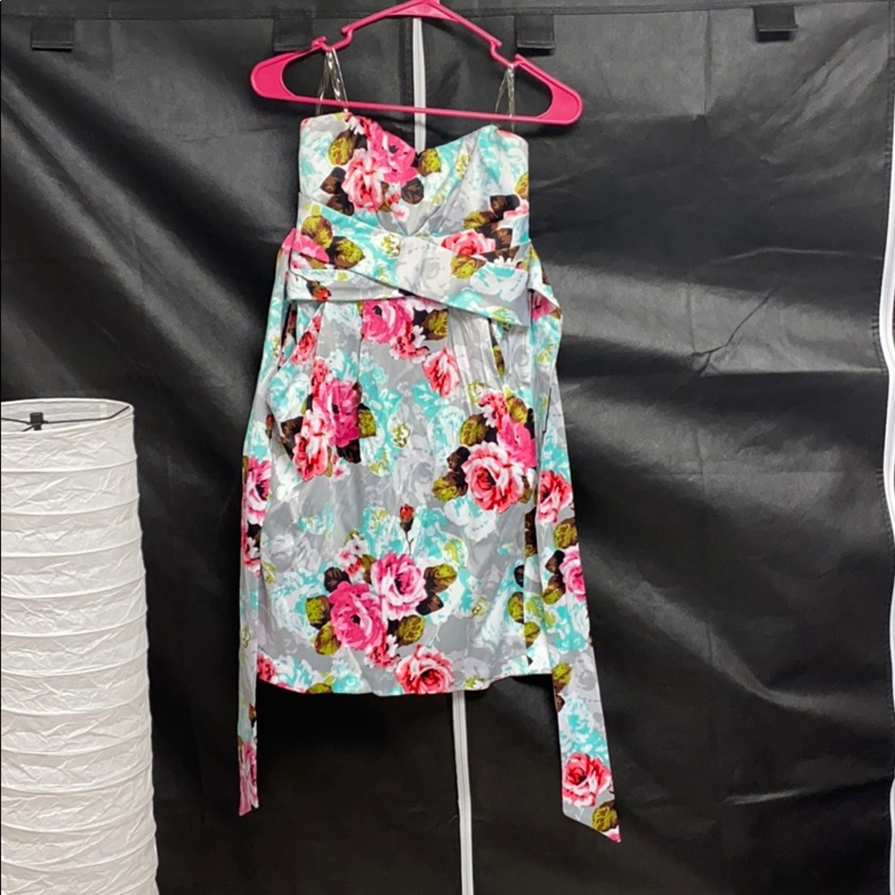EUC strapless homecoming dress!!